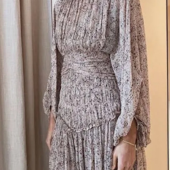 SHONA JOY Paulette Long Sleeve Open Back Midi Dress 12 - Picture 8 of 9